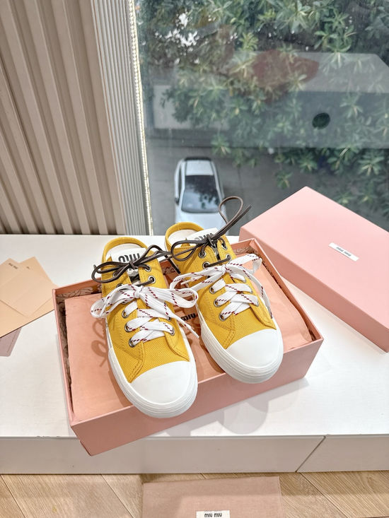Miu Miu Comfortable Fashion Sneakers with Simple and Stylish Design