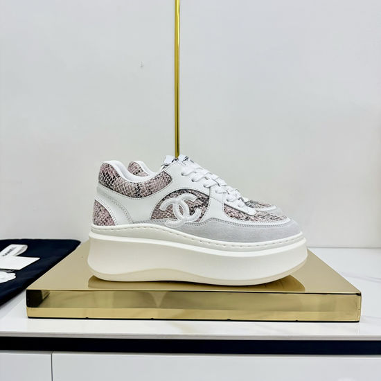 Chanel Classic Two Tone Casual Sneakers Premium Leather Comfortable Shoes