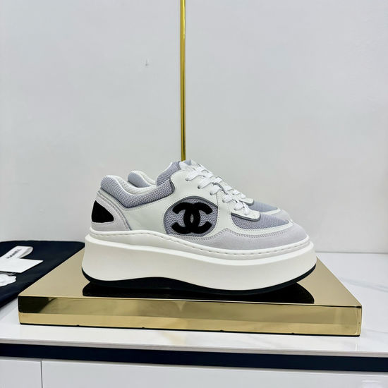 Chanel Classic Two Tone Casual Sneakers Premium Leather Comfortable Shoes