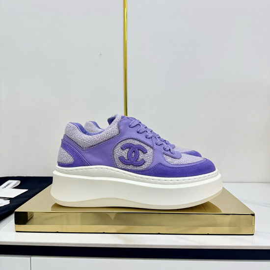 Chanel Classic Two Tone Casual Sneakers Premium Leather Comfortable Shoes