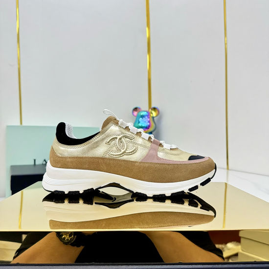 Chanel Platform Casual Sneakers Comfortable Height Increasing Footwear