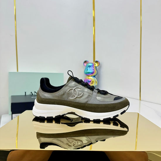 Chanel Platform Casual Sneakers Comfortable Height Increasing Footwear