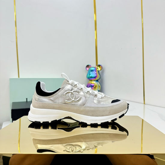 Chanel Platform Casual Sneakers Comfortable Height Increasing Footwear