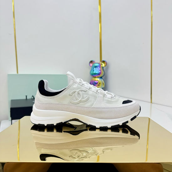 Chanel Platform Casual Sneakers Comfortable Height Increasing Footwear