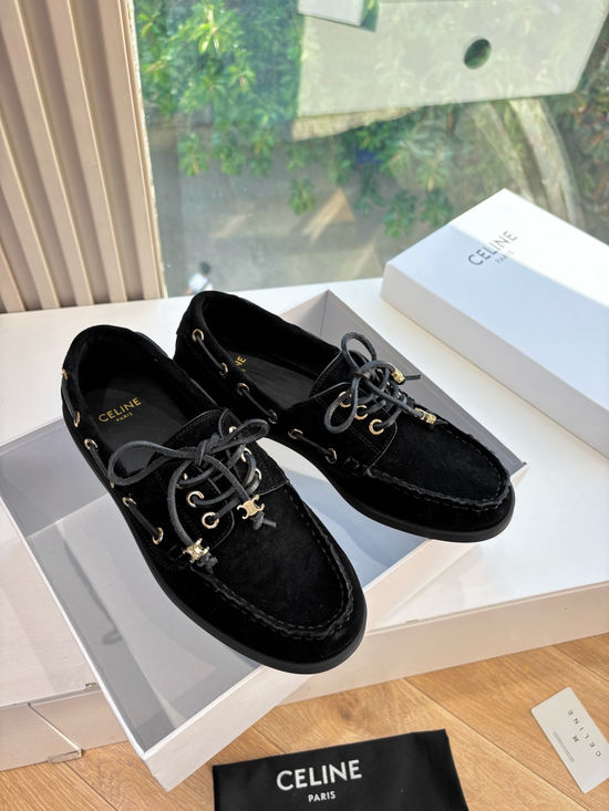 Celine Classic Suede Loafers Comfortable Casual Daily Footwear