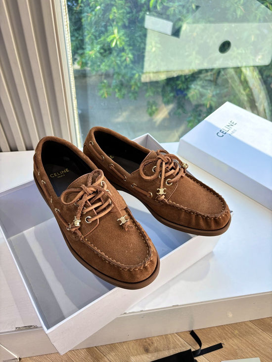 Celine Classic Suede Loafers Comfortable Casual Daily Footwear