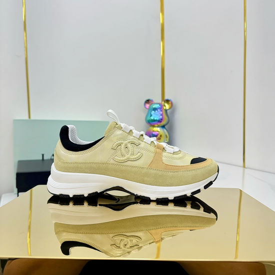 Chanel Platform Casual Sneakers Comfortable Height Increasing Footwear