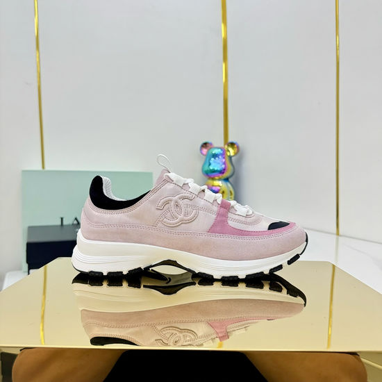 Chanel Platform Casual Sneakers Comfortable Height Increasing Footwear
