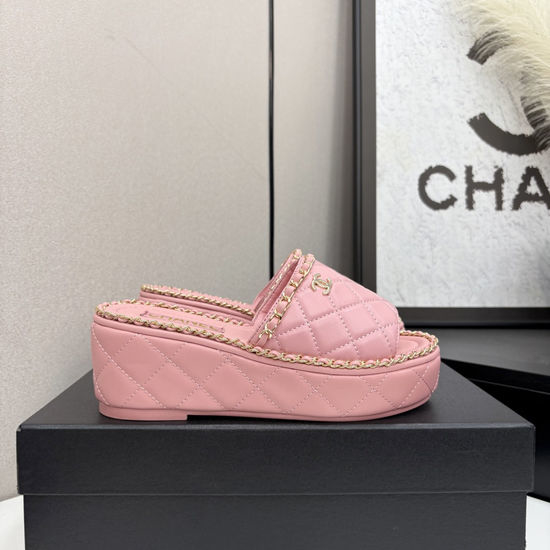 Chanel Quilted Sheepskin Slides with Premium Leather Sole
