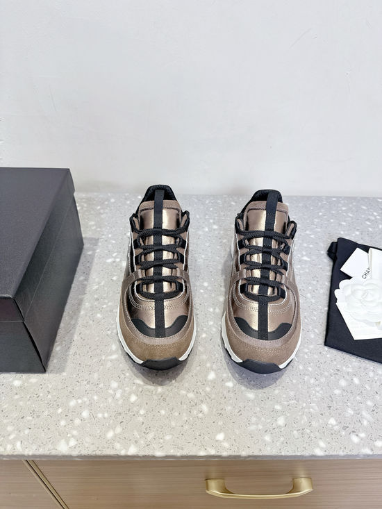 Chanel Stylish Suede Casual Sneakers Versatile Comfortable Sports Shoes