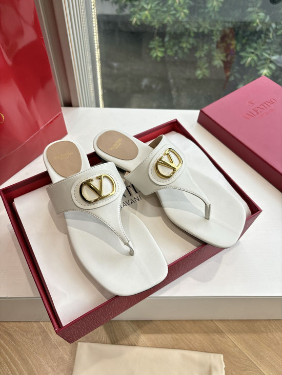 Valentino Metal Buckle Comfortable Elevating Casual Sandals
