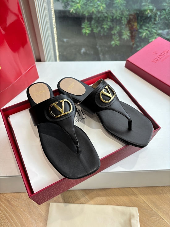 Valentino Metal Buckle Comfortable Elevating Casual Sandals