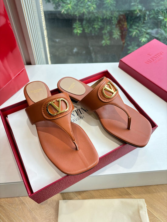 Valentino Metal Buckle Comfortable Elevating Casual Sandals