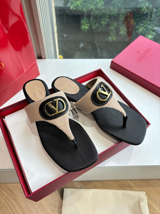 Valentino Metal Buckle Comfortable Elevating Casual Sandals