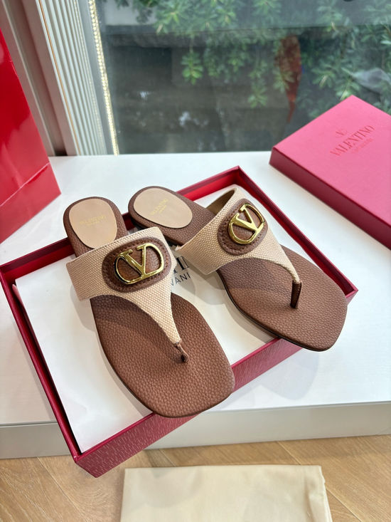 Valentino Metal Buckle Comfortable Elevating Casual Sandals