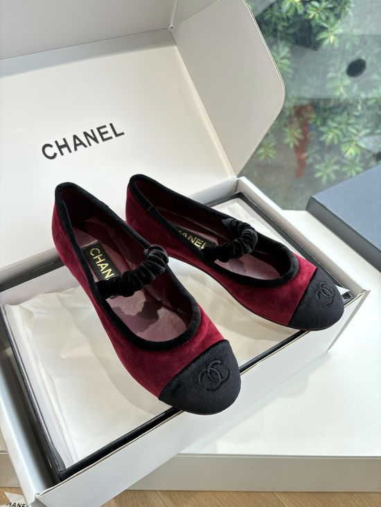 Chanel Woven Cap Toe Mary Jane Shoes Comfortable Casual Footwear
