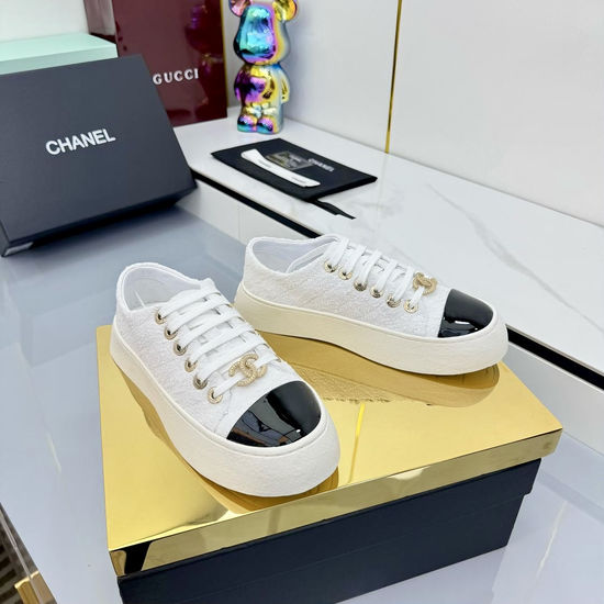 Chanel Genuine Leather Upper Sheepskin Lining Casual Premium Sneakers