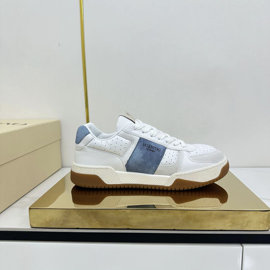 Valentino Velcro Thick Sole Casual Leather Sneakers