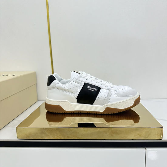 Valentino Velcro Thick Sole Casual Leather Sneakers