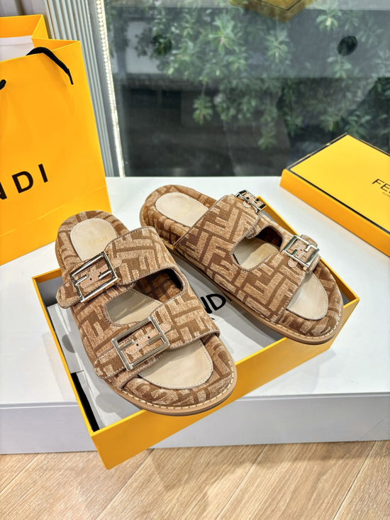 Fendi Minimalist Style Sandals Comfortable Breathable Daily Footwear