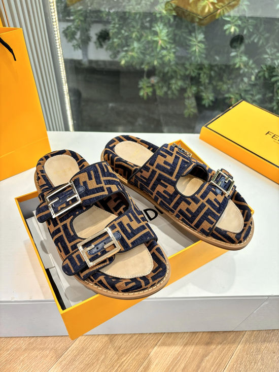 Fendi Minimalist Style Sandals Comfortable Breathable Daily Footwear