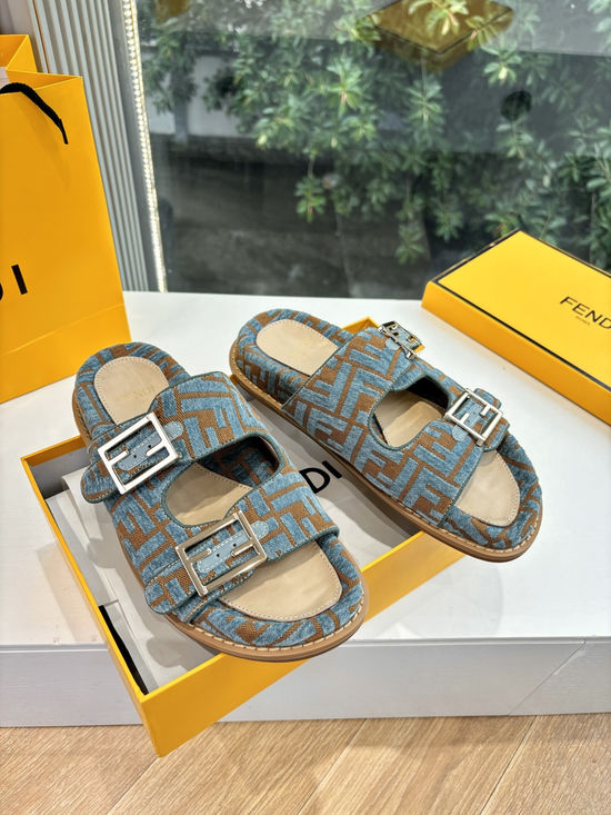Fendi Minimalist Style Sandals Comfortable Breathable Daily Footwear