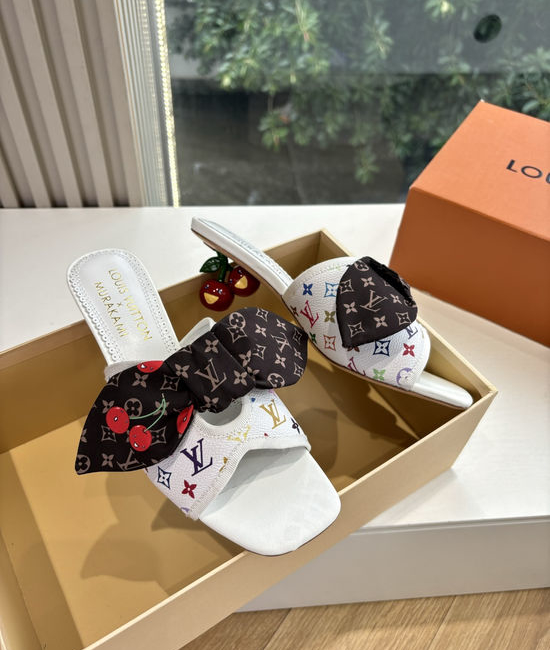 Louis Vuitton LV Cute Bow Flat Sandals with Soft Sheepskin Lining