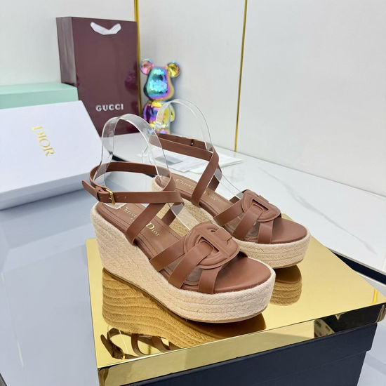 Christian Dior Genuine Leather High Heel Non-slip Casual Sandals
