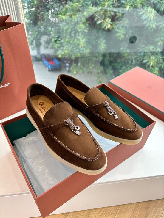 Loro Piana Smooth Leather Elegant Loafers Premium Handcrafted Durable Sole