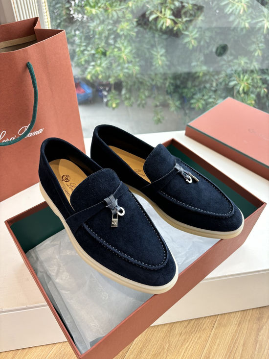 Loro Piana Smooth Leather Elegant Loafers Premium Handcrafted Durable Sole