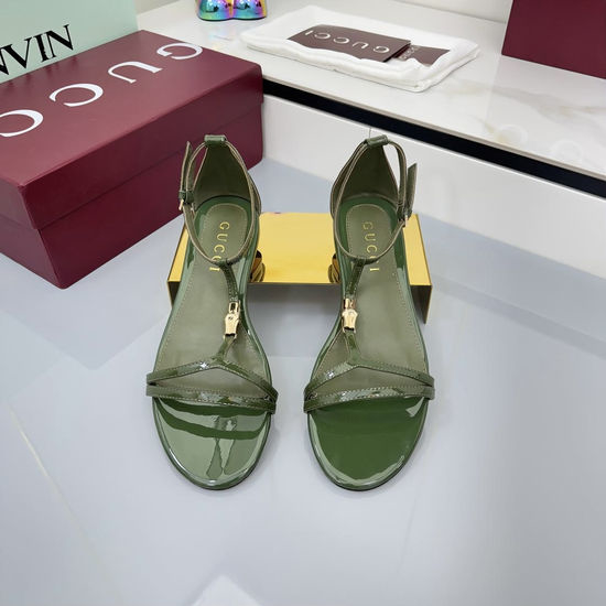 Gucci Classic Buckle Genuine Leather Flip Flop Sandals
