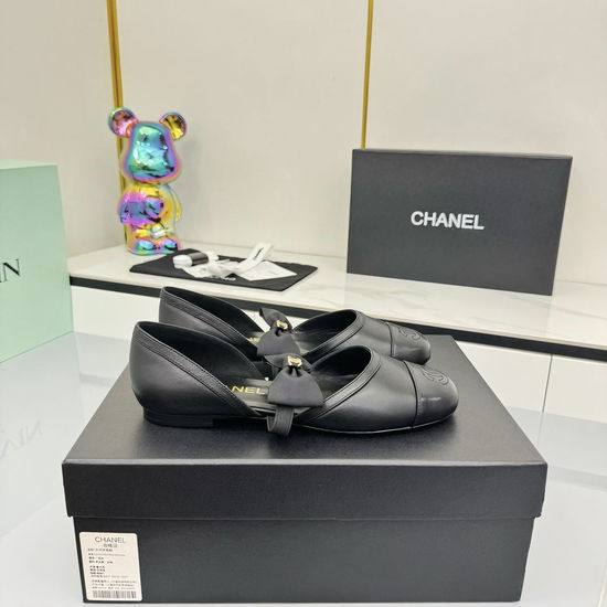 Chanel Velvet Mary Jane Shoes With Soft Leather Insole