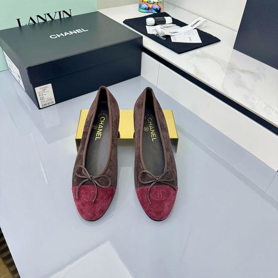 Chanel Classic Round Toe Soft Leather Comfortable Ballet Flats
