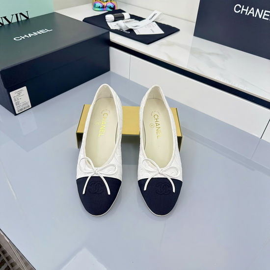 Chanel Classic Round Toe Soft Leather Comfortable Ballet Flats