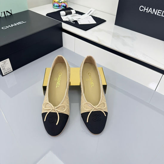 Chanel Classic Round Toe Soft Leather Comfortable Ballet Flats