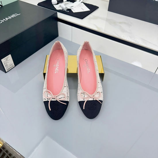 Chanel Classic Round Toe Soft Leather Comfortable Ballet Flats