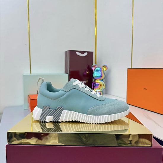 Hermes Couple s Stylish High-Tech Fabric Athletic Shoes