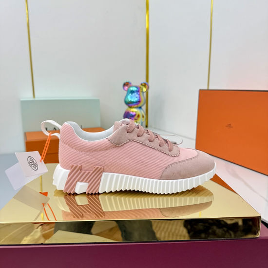 Hermes Couple s Stylish High-Tech Fabric Athletic Shoes