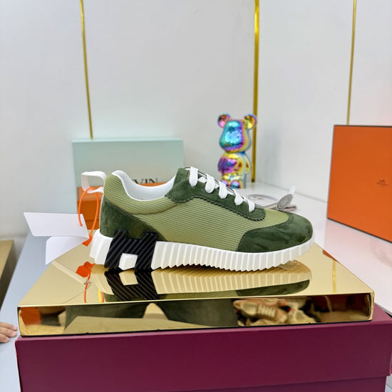 Hermes Couple s Stylish High-Tech Fabric Athletic Shoes