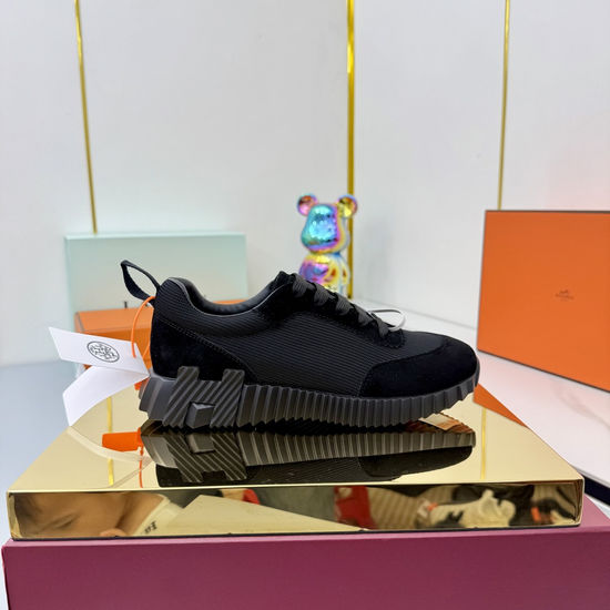 Hermes Couple s Stylish High-Tech Fabric Athletic Shoes