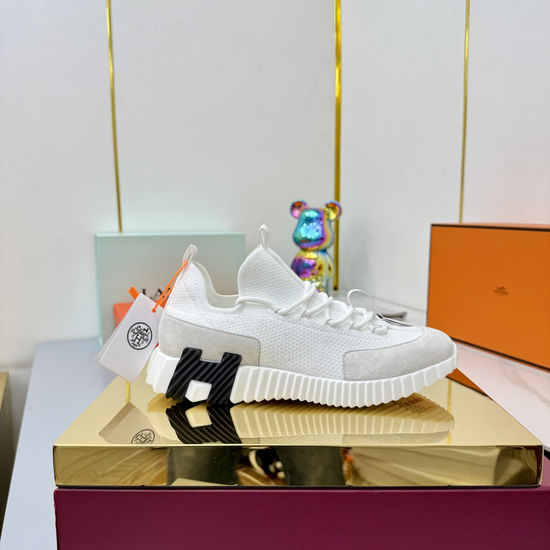 Hermes Couple s Stylish High-Tech Fabric Athletic Shoes