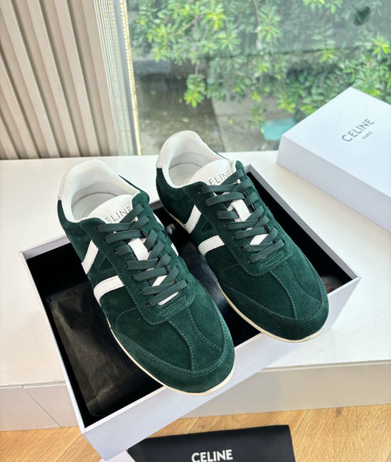 Celine Platform Lace Up Leather Casual Comfortable Sneakers