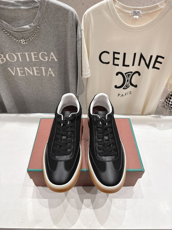 Loro Piana Soft Leather Lace-Up Casual Comfortable Walking Shoes