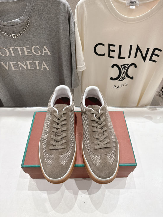 Loro Piana Soft Leather Lace-Up Casual Comfortable Walking Shoes