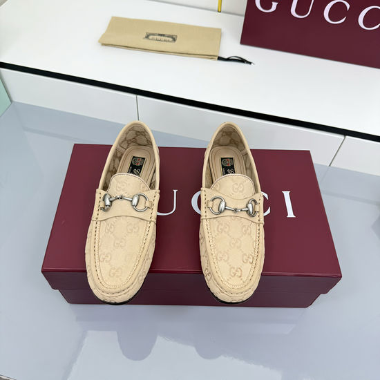 Gucci Green Suede Loafers with Silver Horsebit Accent