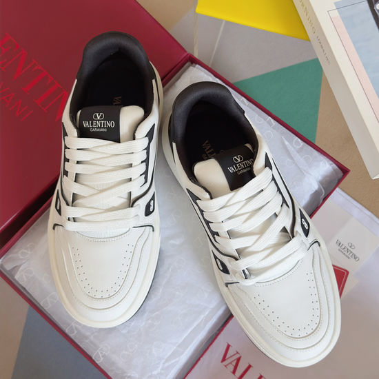 Valentino Color Block Casual Sneakers Breathable Upper Soft Sole