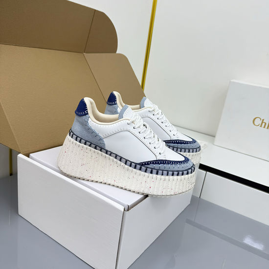 Loewe Breathable Leather Casual Sneakers with Cushioned Outsole