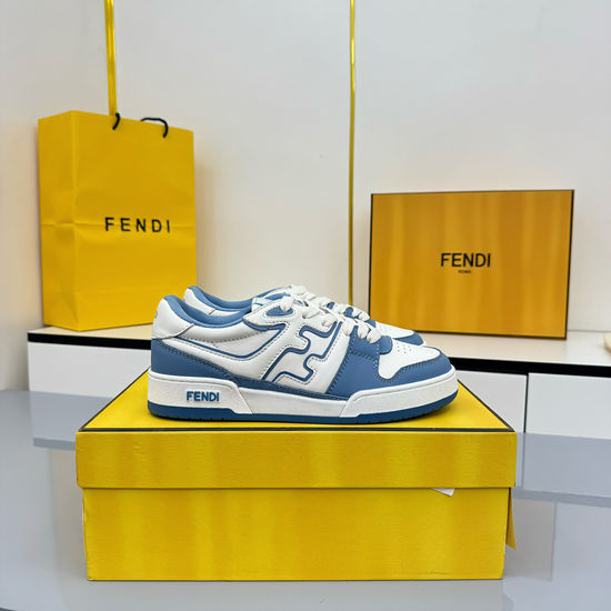 Fendi Vintage Stitching Design Casual Skateboarding Sneakers