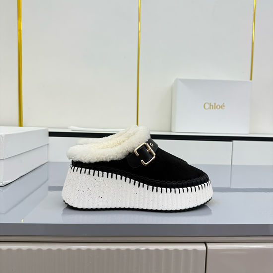 Loewe Suede Upper Casual Shoes Soft Breathable Thick Sole Footwear