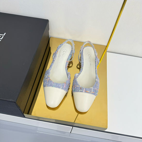 Chanel Classic Slingback Flats Premium Sheepskin Upper Leather Sole